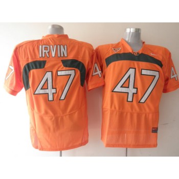 Hurricanes #47 Michael Irvin Orange Stitched NCAA Jerseys Hurricanes #47 Michael Irvin Orange Stitched NCAA Jerseys