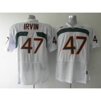 Hurricanes #47 Michael Irvin White Stitched NCAA Jerseys Hurricanes #47 Michael Irvin White Stitched NCAA Jerseys