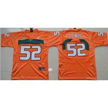 Hurricanes #52 Ray Lewis Orange Stitched Youth NCAA Jersey Hurricanes #52 Ray Lewis Orange Stitched Youth NCAA Jersey