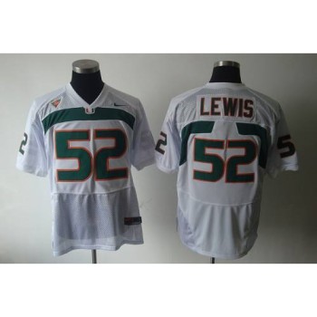 Hurricanes #52 Ray Lewis White Stitched NCAA Jerseys Hurricanes #52 Ray Lewis White Stitched NCAA Jerseys