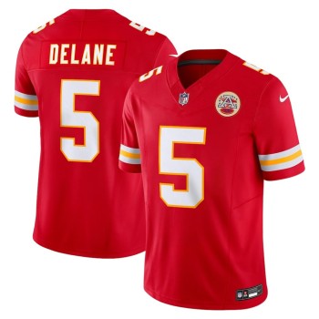 Men's Kansas City Chiefs Mansoor Delane Red 2026 NFL Draft Vapor F.U.S.E. Limited Jersey