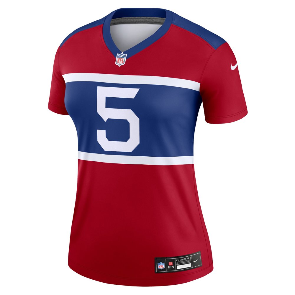 Women's New York Giants Kayvon Thibodeaux Century Red Alternate Legend Player Jersey Women's New York Giants Kayvon Thibodeaux Century Red Alternate Legend Player Jersey