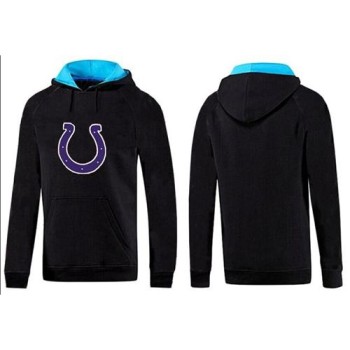 Indianapolis Colts Logo Pullover Hoodie Black & Blue Indianapolis Colts Logo Pullover Hoodie Black & Blue