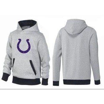 Indianapolis Colts Logo Pullover Hoodie Grey & Black Indianapolis Colts Logo Pullover Hoodie Grey & Black