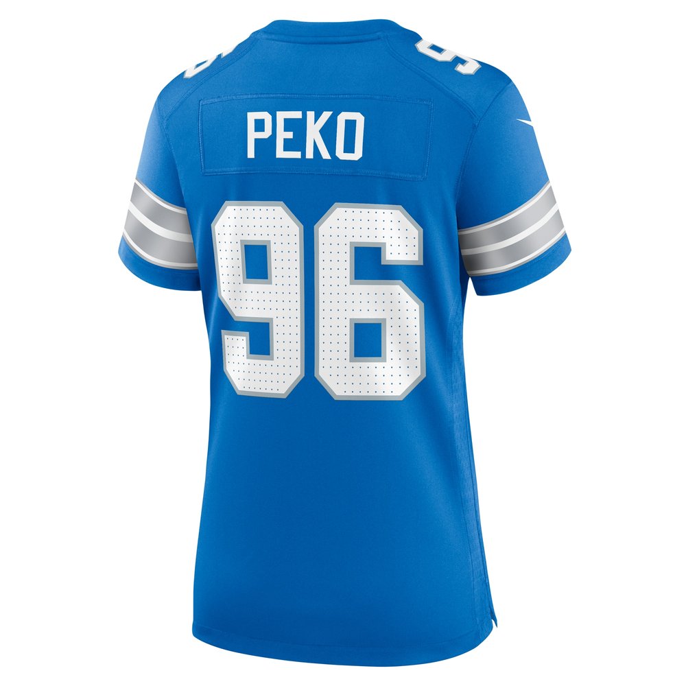 Women's Detroit Lions Kyle Peko  Blue Game Jersey Women's Detroit Lions Kyle Peko  Blue Game Jersey