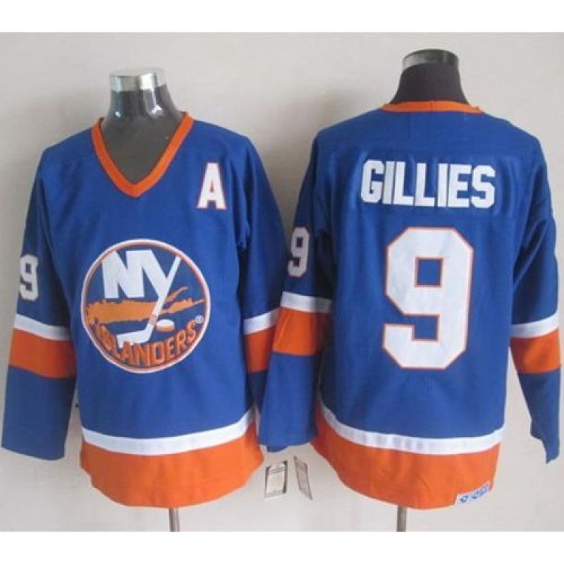 Islanders #9 Clark Gillies Baby Blue CCM Throwback Stitched NHL Jersey Islanders #9 Clark Gillies Baby Blue CCM Throwback Stitched NHL Jersey
