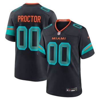 Youth Miami Dolphins Kadyn Proctor Black 2026 NFL Draft Game Jersey
