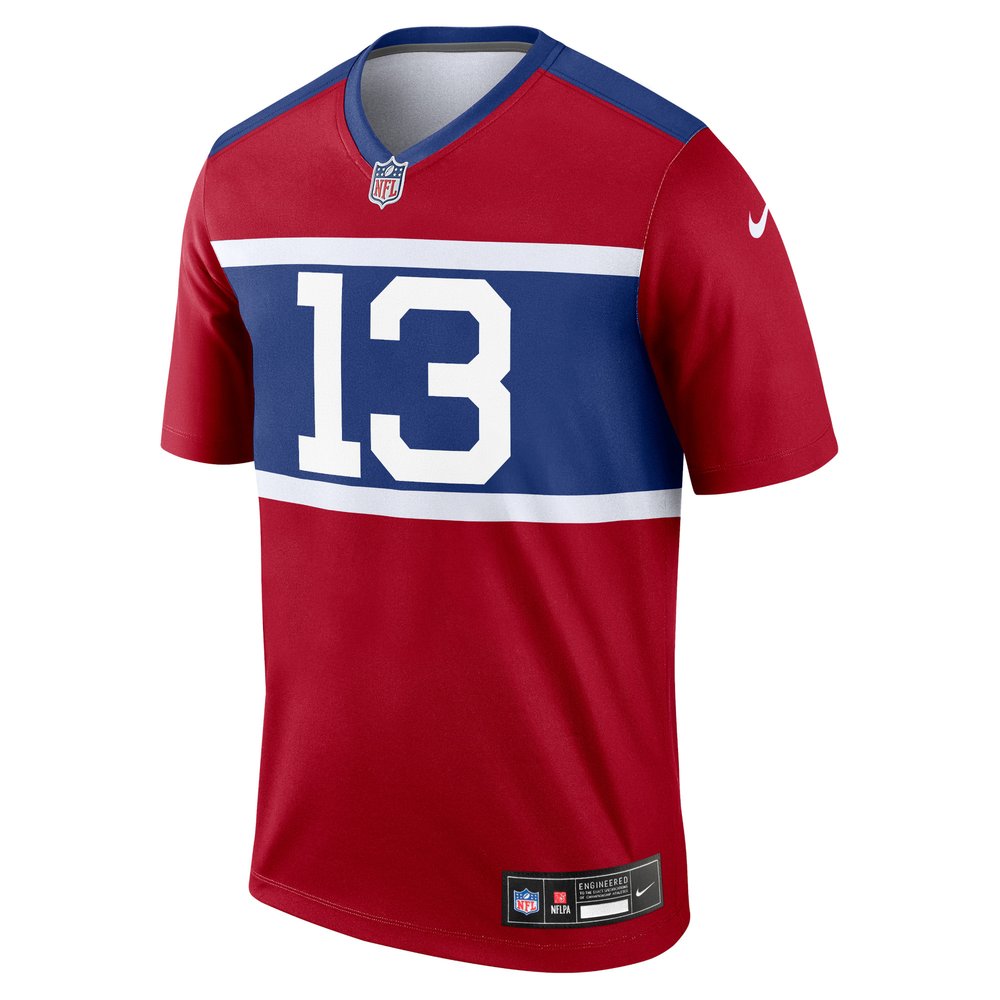 Men's New York Giants Jalin Hyatt Century Red Alternate Legend Player Jersey Men's New York Giants Jalin Hyatt Century Red Alternate Legend Player Jersey