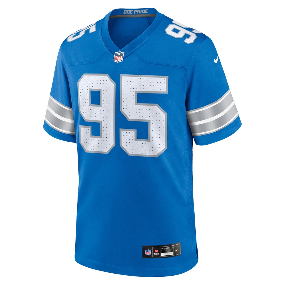 Men's Detroit Lions Mathieu Betts  Blue Game Jersey Men's Detroit Lions Mathieu Betts  Blue Game Jersey