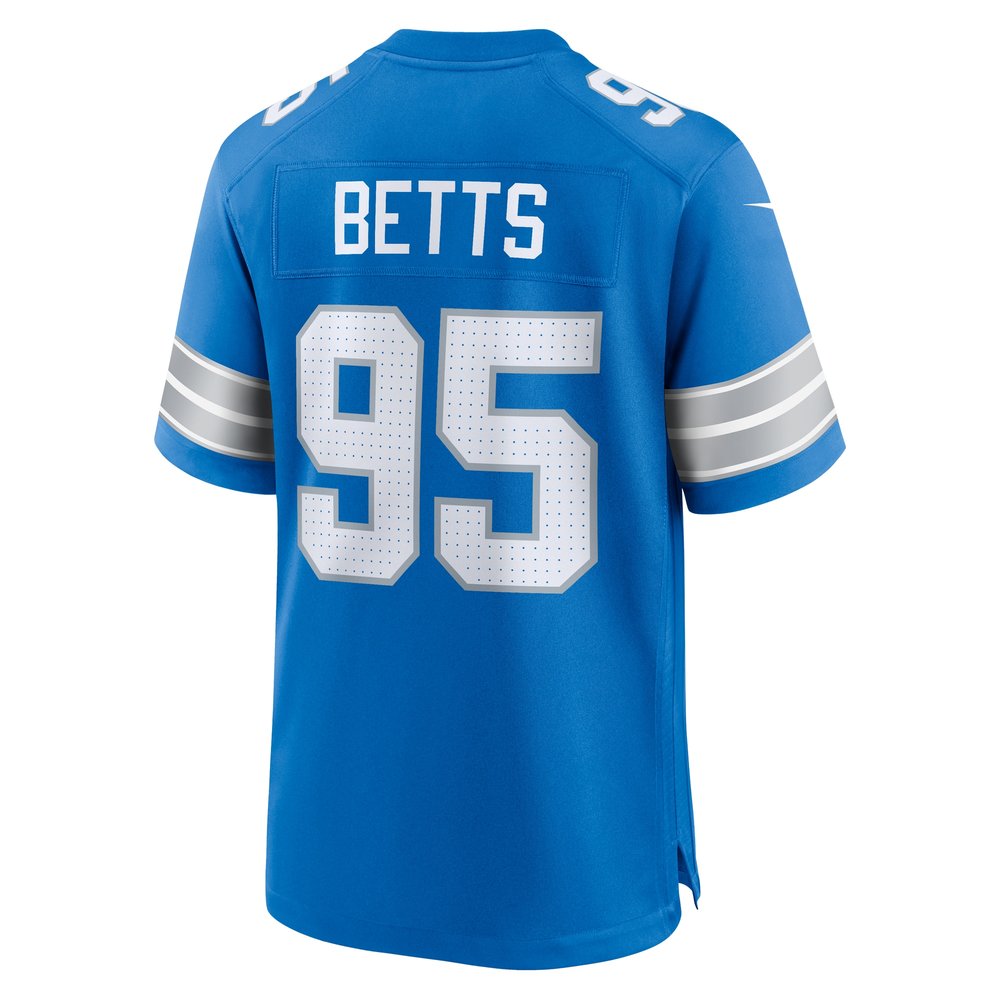 Men's Detroit Lions Mathieu Betts  Blue Game Jersey Men's Detroit Lions Mathieu Betts  Blue Game Jersey