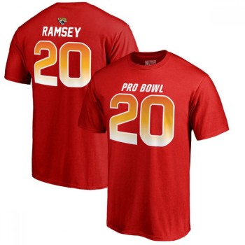 Jaguars #20 Jalen Ramsey AFC Pro Line 2018 NFL Pro Bowl Red T-Shirt Jaguars #20 Jalen Ramsey AFC Pro Line 2018 NFL Pro Bowl Red T-Shirt