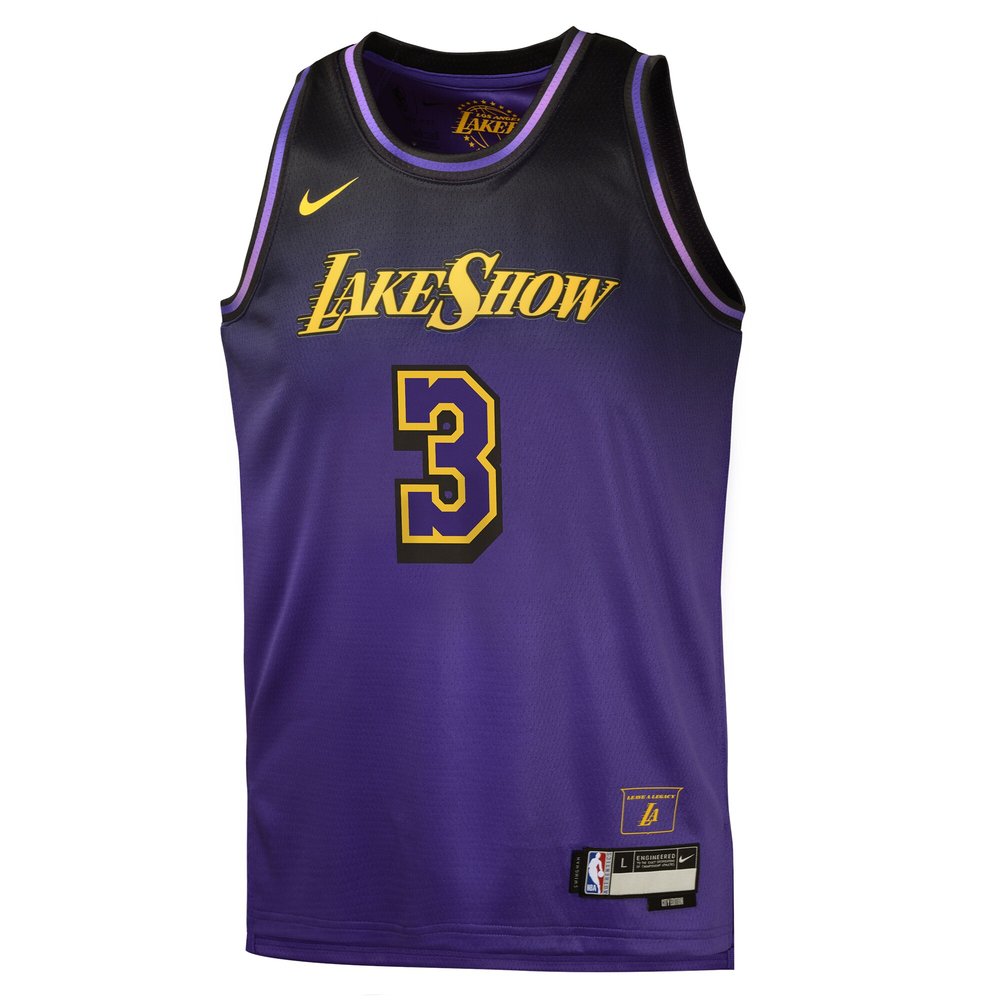Youth Los Angeles Lakers #3 Anthony Davis Purple 2024/25 Swingman Player City Edition Jersey Youth Los Angeles Lakers #3 Anthony Davis Purple 2024/25 Swingman Player City Edition Jersey