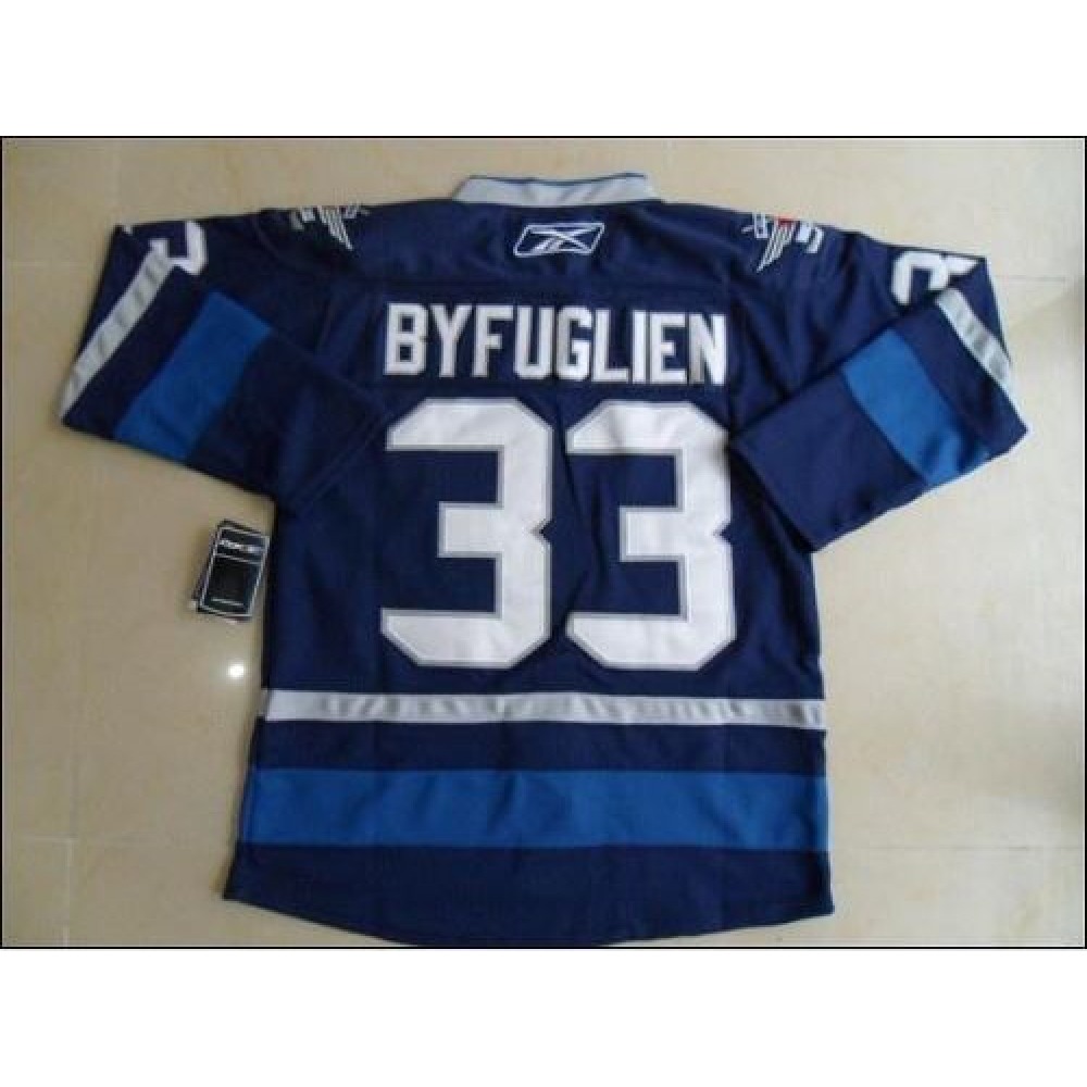 Jets #33 Dustin Byfuglien Dark Blue 2011 Style Stitched Youth NHL Jersey