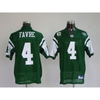 Jets #4 Brett Favre Green Stitched Youth NFL Jersey Jets #4 Brett Favre Green Stitched Youth NFL Jersey