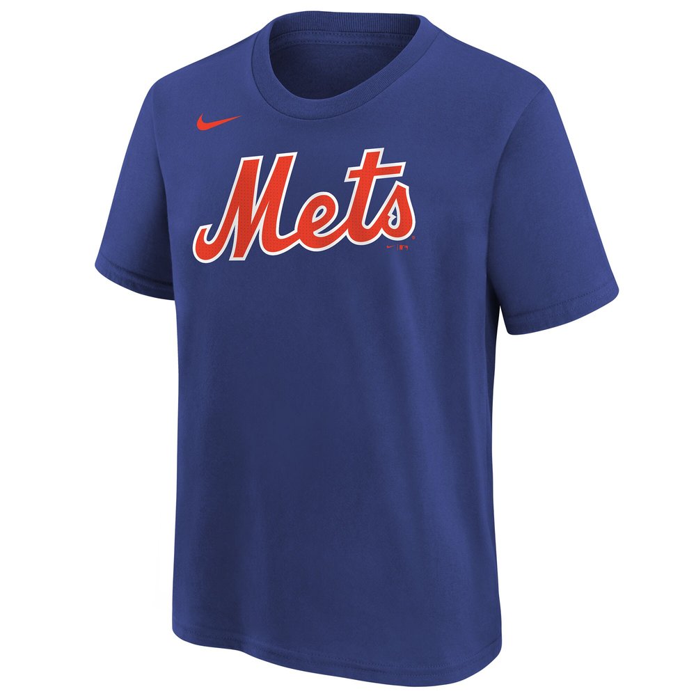 Youth New York Mets #22 Juan Soto Royal Name & Number T-Shirt Youth New York Mets #22 Juan Soto Royal Name & Number T-Shirt