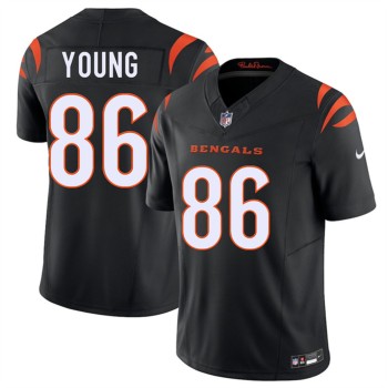 Men's Cincinnati Bengals #86 Colbie Young Black 2026 NFL Draft Vapor F.U.S.E. Limited Jersey