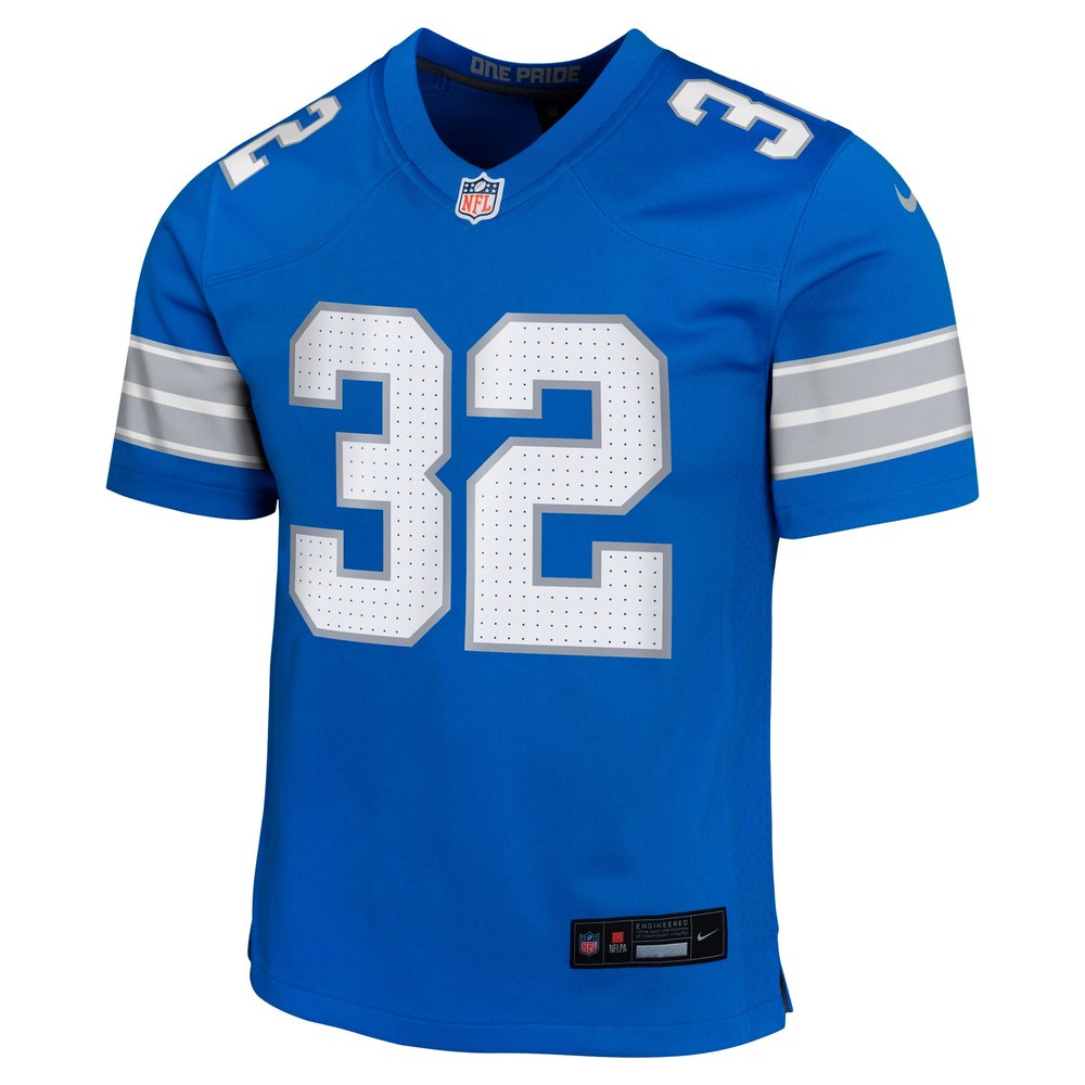 Youth Detroit Lions Brian Branch Blue Team Player Game Jersey Youth Detroit Lions Brian Branch Blue Team Player Game Jersey