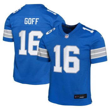 Youth Detroit Lions #16 Jared Goff Blue Team Player Game Jersey Youth Detroit Lions #16 Jared Goff Blue Team Player Game Jersey