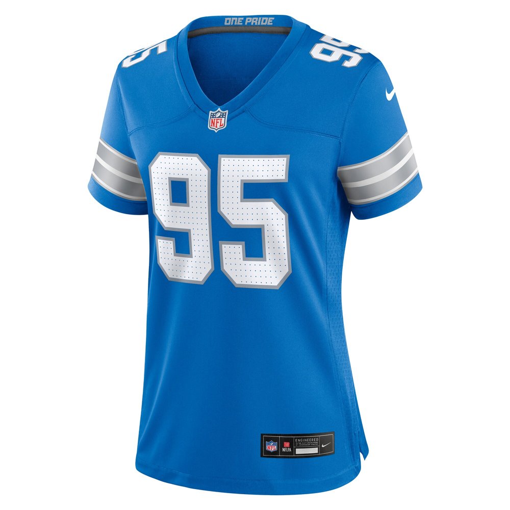 Women's Detroit Lions Mathieu Betts  Blue Game Jersey Women's Detroit Lions Mathieu Betts  Blue Game Jersey