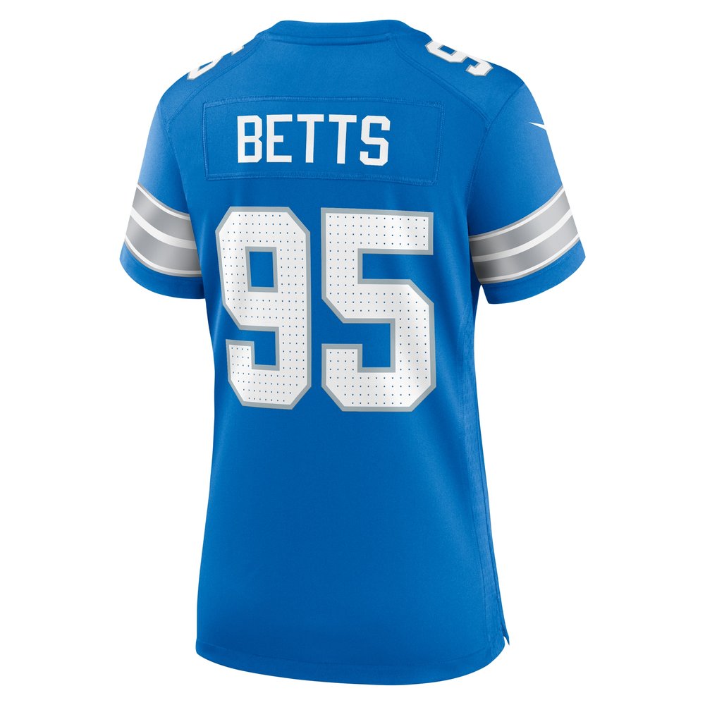Women's Detroit Lions Mathieu Betts  Blue Game Jersey Women's Detroit Lions Mathieu Betts  Blue Game Jersey