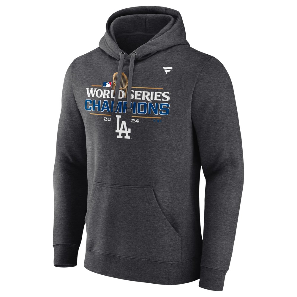Men's Los Angeles Dodgers Charcoal 2024 World Series Champions Hoodie Men's Los Angeles Dodgers Charcoal 2024 World Series Champions Hoodie