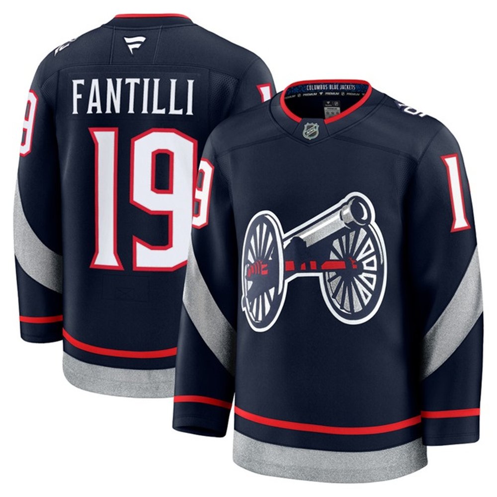 Men's Columbus Blue Jackets #19 Adam Fantilli Navy 2024-25 Stitched Hockey Premium Jersey Men's Columbus Blue Jackets #19 Adam Fantilli Navy 2024-25 Stitched Hockey Premium Jersey