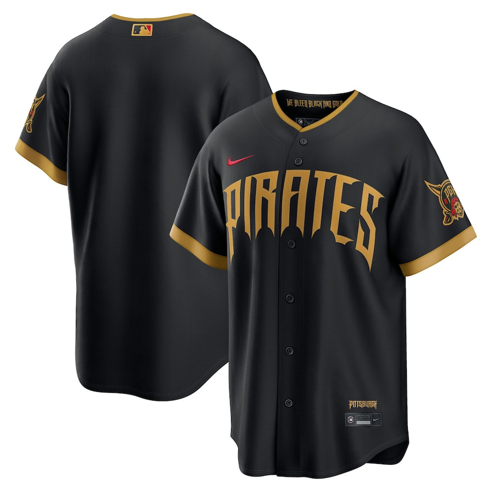 Men's Pittsburgh Pirates Nike Black 2026 City Connect Stadium Jersey