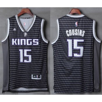 Kings #15 DeMarcus Cousins Black New Stitched NBA Jersey Kings #15 DeMarcus Cousins Black New Stitched NBA Jersey
