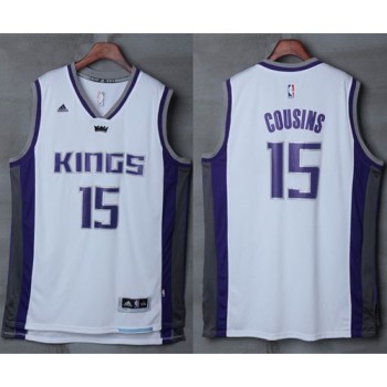 Kings #15 DeMarcus Cousins White New Stitched NBA Jersey Kings #15 DeMarcus Cousins White New Stitched NBA Jersey