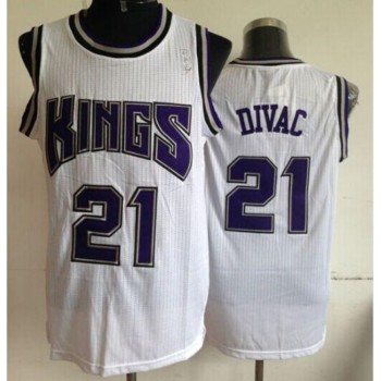 Kings #21 Vlade Divac White Throwback Stitched NBA Jersey Kings #21 Vlade Divac White Throwback Stitched NBA Jersey