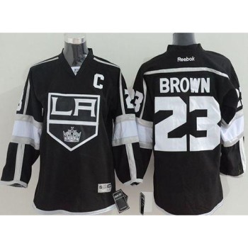 Kings #23 Dustin Brown Black Home Stitched Youth NHL Jersey Kings #23 Dustin Brown Black Home Stitched Youth NHL Jersey