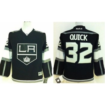 Kings #32 Jonathan Quick Black Home Stitched Youth NHL Jersey Kings #32 Jonathan Quick Black Home Stitched Youth NHL Jersey