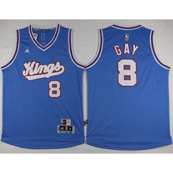 Kings #8 Rudy Gay New Light Blue Stitched NBA Jersey Kings #8 Rudy Gay New Light Blue Stitched NBA Jersey