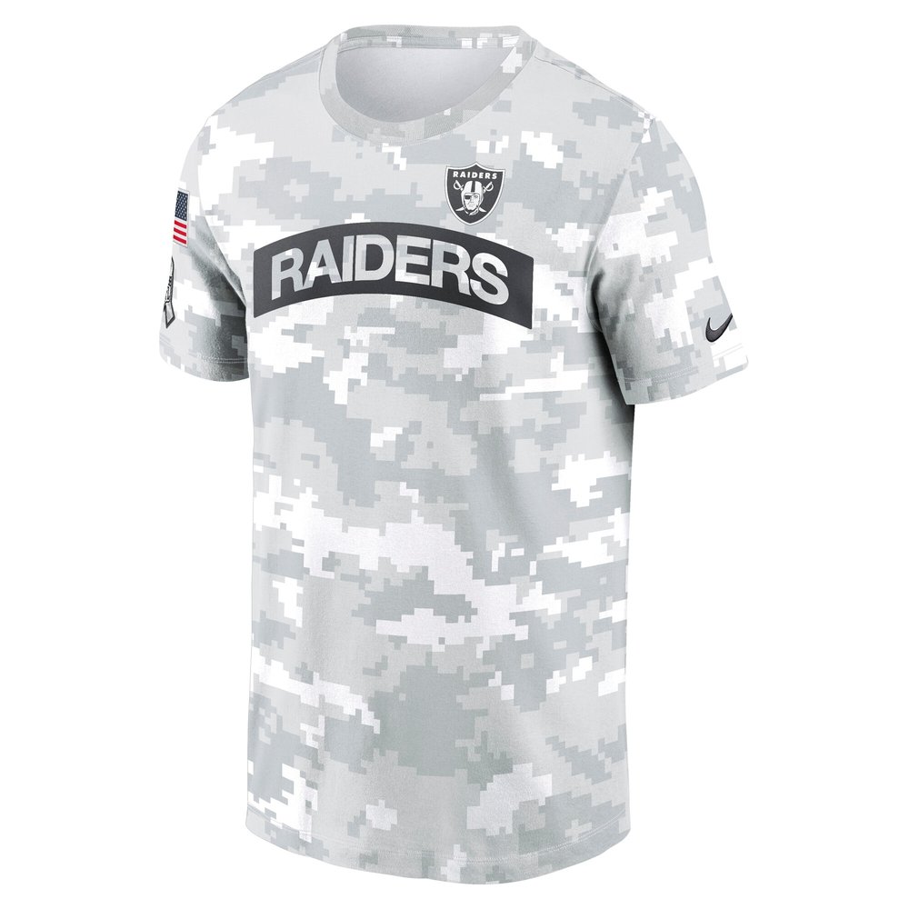 Men's Las Vegas Raiders Arctic Camo 2024 Salute To Service Performance T-Shirt Men's Las Vegas Raiders Arctic Camo 2024 Salute To Service Performance T-Shirt