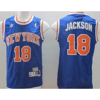 Knicks #18 Phil Jackson Blue Throwback Stitched NBA Jersey Knicks #18 Phil Jackson Blue Throwback Stitched NBA Jersey