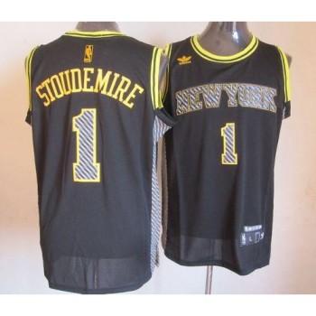 Knicks #1 Amare Stoudemire Black Electricity Fashion Stitched NBA Jersey Knicks #1 Amare Stoudemire Black Electricity Fashion Stitched NBA Jersey