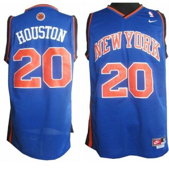 Knicks #20 Allan Houston Blue Throwback Stitched NBA Jersey Knicks #20 Allan Houston Blue Throwback Stitched NBA Jersey