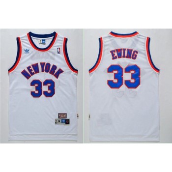 Knicks #33 Patrick Ewing White Throwback Stitched NBA Jersey Knicks #33 Patrick Ewing White Throwback Stitched NBA Jersey