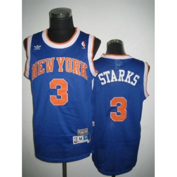 Knicks #3 John Starks Blue Throwback Stitched NBA Jersey Knicks #3 John Starks Blue Throwback Stitched NBA Jersey