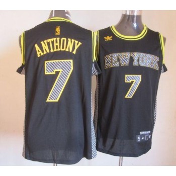 Knicks #7 Carmelo Anthony Black Electricity Fashion Stitched NBA Jersey Knicks #7 Carmelo Anthony Black Electricity Fashion Stitched NBA Jersey