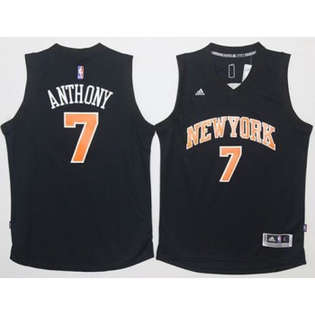 Knicks #7 Carmelo Anthony Black Fashion Stitched NBA Jersey Knicks #7 Carmelo Anthony Black Fashion Stitched NBA Jersey