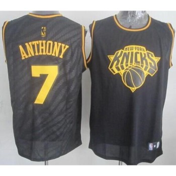 Knicks #7 Carmelo Anthony Black Precious Metals Fashion Stitched NBA Jersey Knicks #7 Carmelo Anthony Black Precious Metals Fashion Stitched NBA Jersey