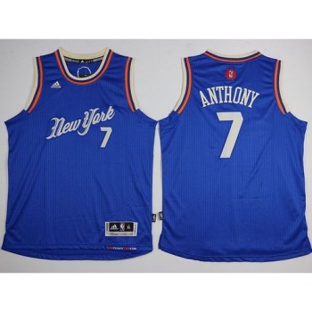 Knicks #7 Carmelo Anthony Blue 2015-2016 Christmas Day Stitched Youth NBA Jersey Knicks #7 Carmelo Anthony Blue 2015-2016 Christmas Day Stitched Youth NBA Jersey
