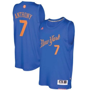 Knicks #7 Carmelo Anthony Blue 2016-2017 Christmas Day Stitched NBA Jersey Knicks #7 Carmelo Anthony Blue 2016-2017 Christmas Day Stitched NBA Jersey