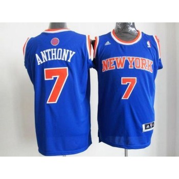Knicks #7 Carmelo Anthony Blue Road New 2012-13 Season Stitched NBA Jersey Knicks #7 Carmelo Anthony Blue Road New 2012-13 Season Stitched NBA Jersey