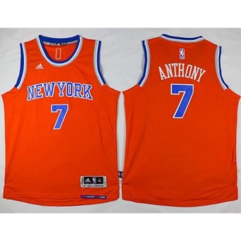 Knicks #7 Carmelo Anthony Orange Stitched Youth NBA Jersey Knicks #7 Carmelo Anthony Orange Stitched Youth NBA Jersey