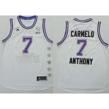 Knicks #7 Carmelo Anthony White 2015 All Star Stitched NBA Jersey Knicks #7 Carmelo Anthony White 2015 All Star Stitched NBA Jersey