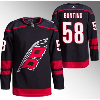 Youth Carolina Hurricanes #58 Michael Bunting Black Stitched Jersey Youth Carolina Hurricanes #58 Michael Bunting Black Stitched Jersey