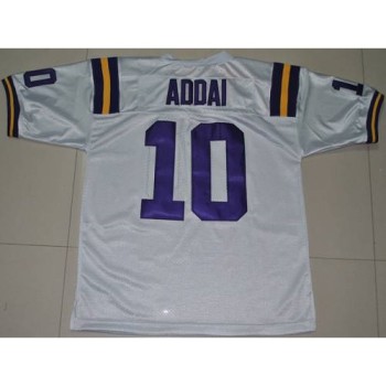 LSU Tigers #10 Joseph Addai White Stitched NCAA Jersey LSU Tigers #10 Joseph Addai White Stitched NCAA Jersey