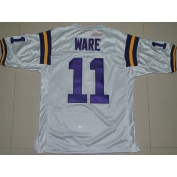 LSU Tigers #11 Spencer Ware White Stitched NCAA Jersey LSU Tigers #11 Spencer Ware White Stitched NCAA Jersey